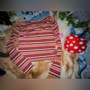 Striped Crossover Arizona Long Sleeved Shirt 🌷 Jackie Burkhart vibes lol